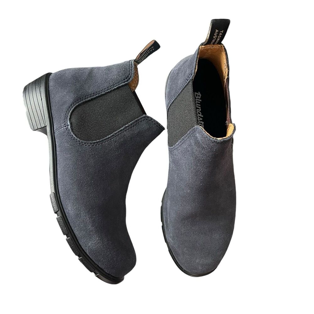 Blundstone US 9.5 2174 Leather Chelsea Boots Navy Blue Ankle Boot Comfort